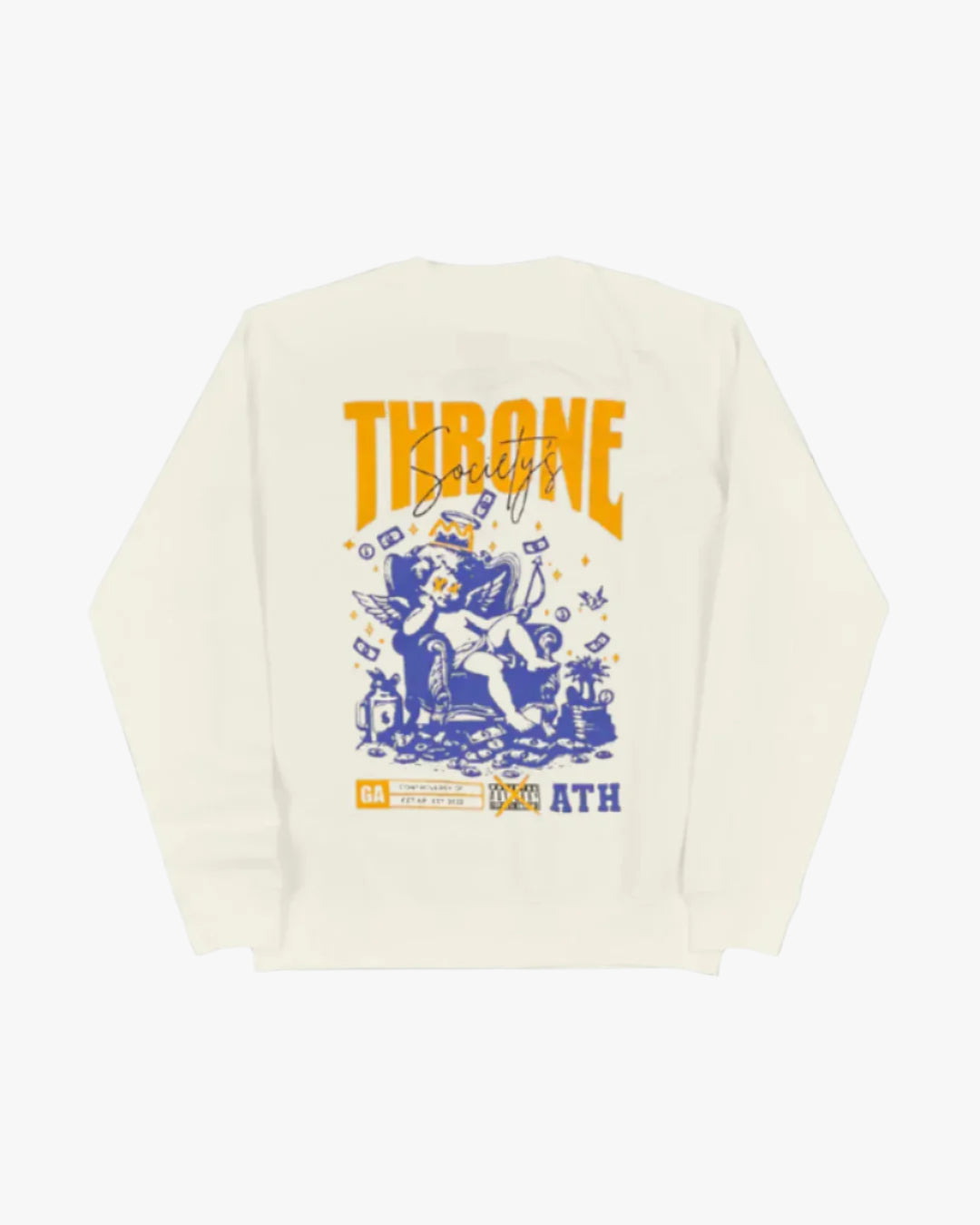Long sleeve t-shirt with throne design