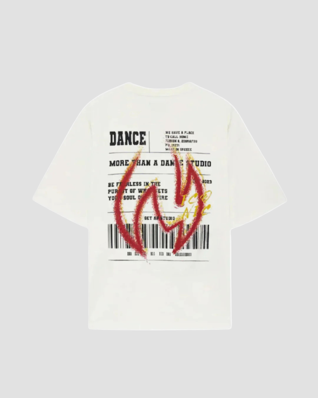 Fearless oversized streetwear t-shirt back